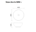 Mexican style sinks angled view of glossy ceramic round vessel sink with blue yellow Mexican pattern