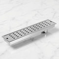 InArt Square Stainless Steel Bathroom Floor Drain, 18 x 4 product image 3 of 12