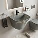 InArt Grey Rectangular Ceramic Pedestal Bathroom Sink product image 4 of 12