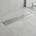 InArt Square Stainless Steel Bathroom Floor Drain, 18 x 4 product image 7 of 12