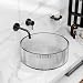 InArt Transparent Round Glass Bathroom Vessel Sink, 15.6 x 15.6 x 4.7 in product image 3 of 12
