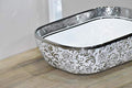 InArt White Rectangular Ceramic Bathroom Vessel Sink, 46 x 33 x 14 cm product image 6 of 9