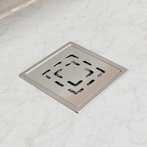 InArt Square Stainless Steel Bathroom Floor Drain product image 1 of 12