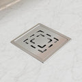 InArt Square Stainless Steel Bathroom Floor Drain product image 2 of 12