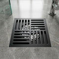 InArt Matte Black Brass Bathroom Floor Drain, 12 x 4 product image 2 of 12