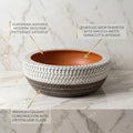 InArt Antique Brown Round Ceramic Bathroom Vessel Sink product image 6 of 12