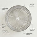 InArt Transparent Round Glass Bathroom Vessel Sink, 15.6 x 15.6 x 4.7 in product image 12 of 12