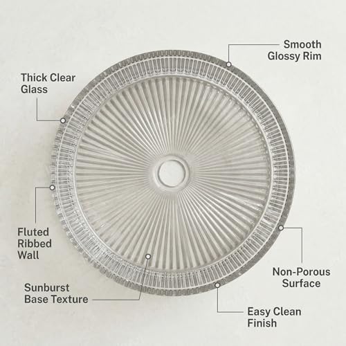 InArt Transparent Round Glass Bathroom Vessel Sink, 15.6 x 15.6 x 4.7 in product image 12 of 12