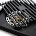 InArt Matte Black Linear Brass Bathroom Floor Drain, 12 x 4 product image 9 of 12