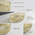 InArt Gold Oval Glass Bathroom Vessel Sink, 19.7 x 14.6 x 5.5 in product image 9 of 12