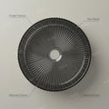 InArt Round Glass Bathroom Vessel Sink, 15.6 x 15.6 x 4.7 in product image 11 of 12