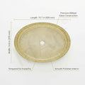 InArt Gold Oval Glass Bathroom Vessel Sink, 19.7 x 14.6 x 5.5 in product image 11 of 12
