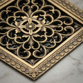 InArt Square Brass Bathroom Floor Drain, 12 x 4 product image 10 of 12