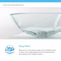 InArt Black Faceted Crystal Glass Vessel Sink for Countertop Bathrooms, 13.4 Inch, additional product view 8