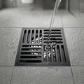 InArt Matte Black Brass Bathroom Floor Drain, 12 x 4 product image 8 of 12