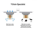 InArt 12 x 4 Inch Brass Shower Floor Drain with Removable Hair Strainer, additional product view 5