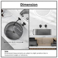 Sink bathroom bowl side angle showing square tempered glass vessel sink with glossy black finish