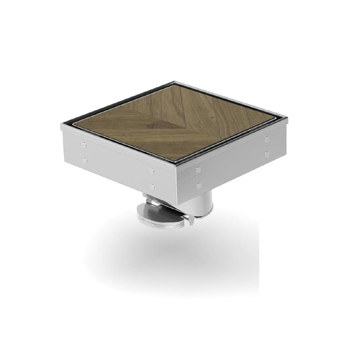 InArt Brushed 304 Stainless Shower Floor Drain – Square Shower Drain Tile Insert, 5" Square