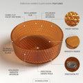 InArt Amber Round Glass Bathroom Vessel Sink product image 12 of 12