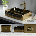 InArt Modern Gold Ceramic Vessel Sink – 19