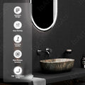 InArt Grey Round Ceramic Bathroom Vessel Sink product image 7 of 12
