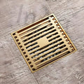 InArt Square Brass Bathroom Floor Drain, 12 x 4 product image 6 of 12