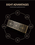 InArt Square Brass Bathroom Floor Drain, 12 x 4 product image 6 of 6