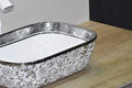InArt White Rectangular Ceramic Bathroom Vessel Sink, 46 x 33 x 14 cm product image 3 of 9
