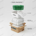 Green vessel sink side profile, round glass sink bowl with smooth rim and glossy finish