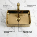 InArt Modern Gold Ceramic Vessel Sink – 19