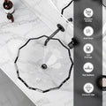Glass bathroom sink bowls option, InArt PrismCut transparent square vessel sink for bathroom or living room console