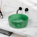 InArt Green Tinted Glass Vessel Sink for Countertop Bathroom Vanities, 15.6 Inch, additional product view 9