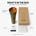 InArt Basin Pedestal Sink - Standing Bathroom Sink Wooden 38x38 CM, additional product view 8