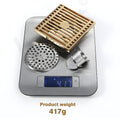 InArt Square Linear Brass Shower Drain Channel with Grate Cover, 12 x 4 Inch, additional product view 5