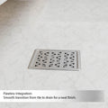 InArt 5 x 5 Inch Square Stainless Steel Shower Drain for Bathroom Floors, additional product view 7