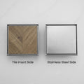 InArt Brushed 304 Stainless Shower Floor Drain – Square Shower Drain Tile Insert, 5