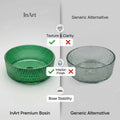 InArt Green Tinted Glass Vessel Sink for Countertop Bathroom Vanities, 15.6 Inch, additional product view 7
