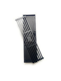 InArt Matte Black Linear Brass Bathroom Floor Drain with Grate, 12 x 4 Inch