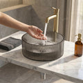 InArt Tempered Glass Vessel Sink for Countertop Bathroom Vanities, 15.6 Inch, additional product view 4