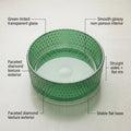 InArt Green Tinted Glass Vessel Sink for Countertop Bathroom Vanities, 15.6 Inch, additional product view 2