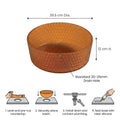 InArt Amber Orange Glass Vessel Sink for Countertop Bathroom Vanities, 15.6 Inch, additional product view 6