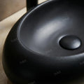 Table top sink on vanity countertop for vessel sink, matte black rectangular ceramic basin for bathroom