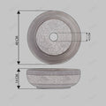 Bowl sinks for the bathroom, square matte ceramic vessel bowl vanity sink for small spaces