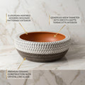 InArt Antique Brown Round Ceramic Bathroom Vessel Sink product image 5 of 12
