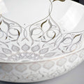InArt Round Bathroom Ceramic Vessel Sink Art Basin in White Gold Color, additional product view 4