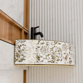 Gold Corner Ceramic wall-mount bathroom sink, additional product view 8