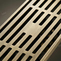 InArt Antique Brass Brass Shower Grate Drain – Self-Closing Trap Core, 12