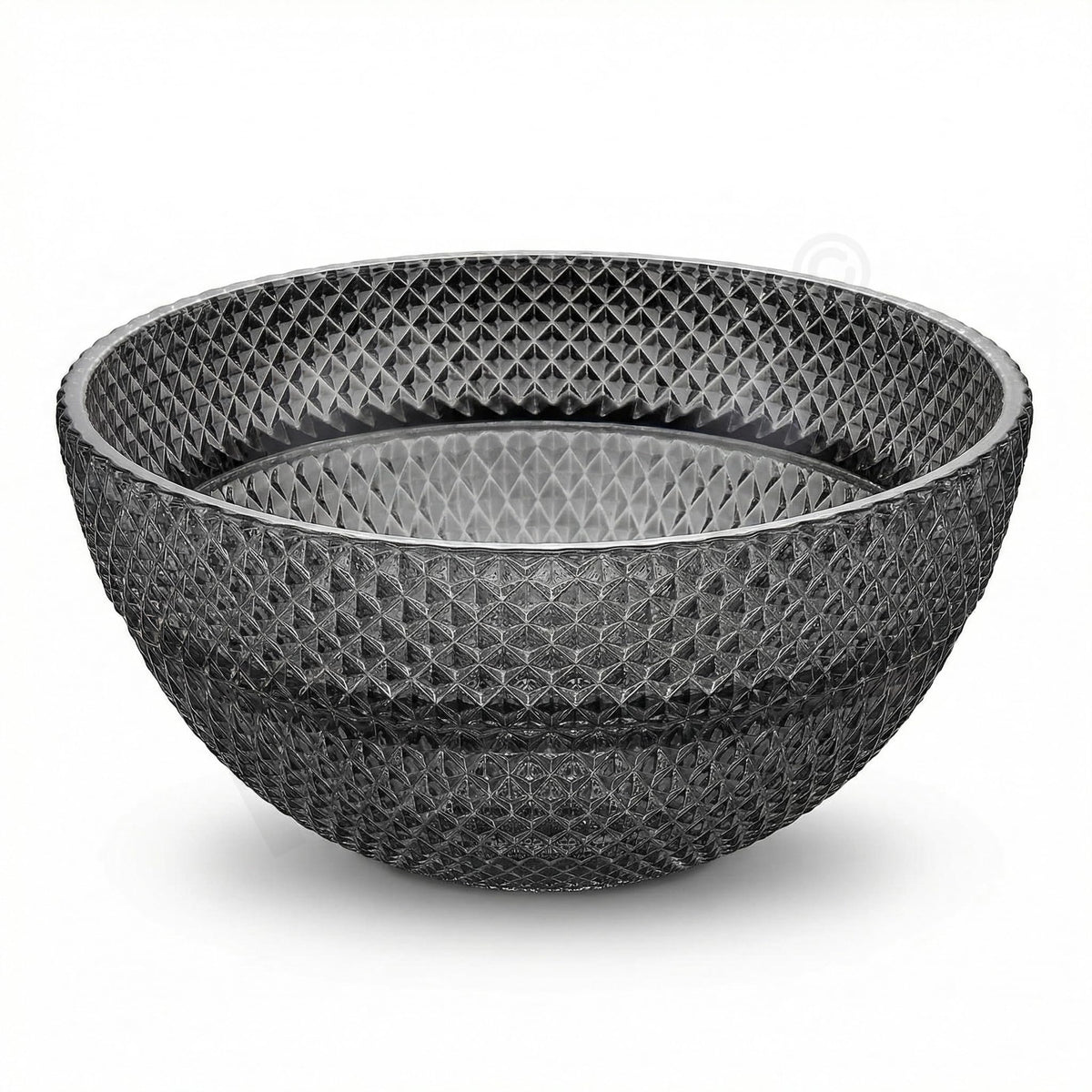 InArt Black Faceted Crystal Glass Vessel Sink for Countertop Bathrooms, 13.4 Inch, additional product view 7