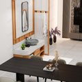 Bowl sink in bathroom drain view, ceramic round tabletop vessel sink with glossy light blue patterned glaze