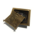 InArt 12 x 4 Inch Brass Shower Floor Drain with Removable Hair Strainer, additional product view 3